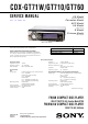 Sony CDX-GT71W Service Manual