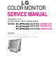 LG Flatron LCD 575LE Service Manual