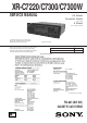 Sony XR-C7220 Service Manual