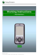 Sony Ericsson W395 Working Instruction, Mechanical