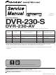 Pioneer DVR-230-AV Service Manual