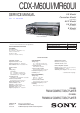Sony CDX-M60UI Service Manual
