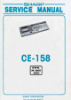 Sharp CE-158 Service Manual