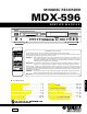 Yamaha MDX-596 Service Manual