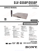 Sony SLV-D350P Service Manual