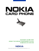Nokia Card phone User Manual
