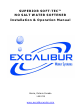 Excalibur SUPERIOR SOFT-TEC Installation & Operation Manual