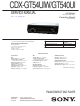Sony CDX-GT54UIW Service Manual