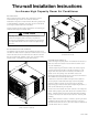 Amana High Capacity Room Air Conditioner Installation Instructions