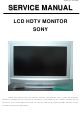 Sony KLV-40U100M Service Manual