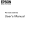 Epson PS-500 Series User Manual