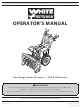 White Outdoor 500 series Operator's Manual