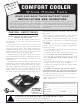 Triangle Engineering COMFORT COOLER CC2422 Installation And Operation Manual