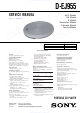 Sony Walkman D-EJ955 Service Manual