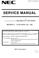 NEC MultiSync LCD1525V Service Manual