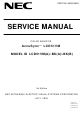 NEC AccuSync LCD51VM Series Service Manual