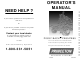 Princeton PIGGY BACK PB50 Operator's Manual