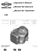 Briggs & Stratton Vanguard 290000 Operator's Manual