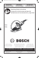 Bosch 1364 Operating/Safety Instructions Manual