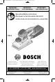 Bosch 1293D Operating/Safety Instructions Manual