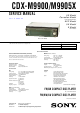 Sony CDX-M9900 Service Manual