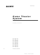 Sony HT-SL70 Operating Instructions Manual