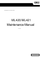 Oki ML420 Maintenance Manual