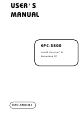 Embedded Computer EPC-5500 Pentium M Operation Manual