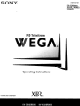 Sony FD Trinitron WEGA KV-36XBR800 Operation Instructions Manual