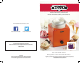Bella ICE CREAM MAKER Instruction Manual & Recipe Manual
