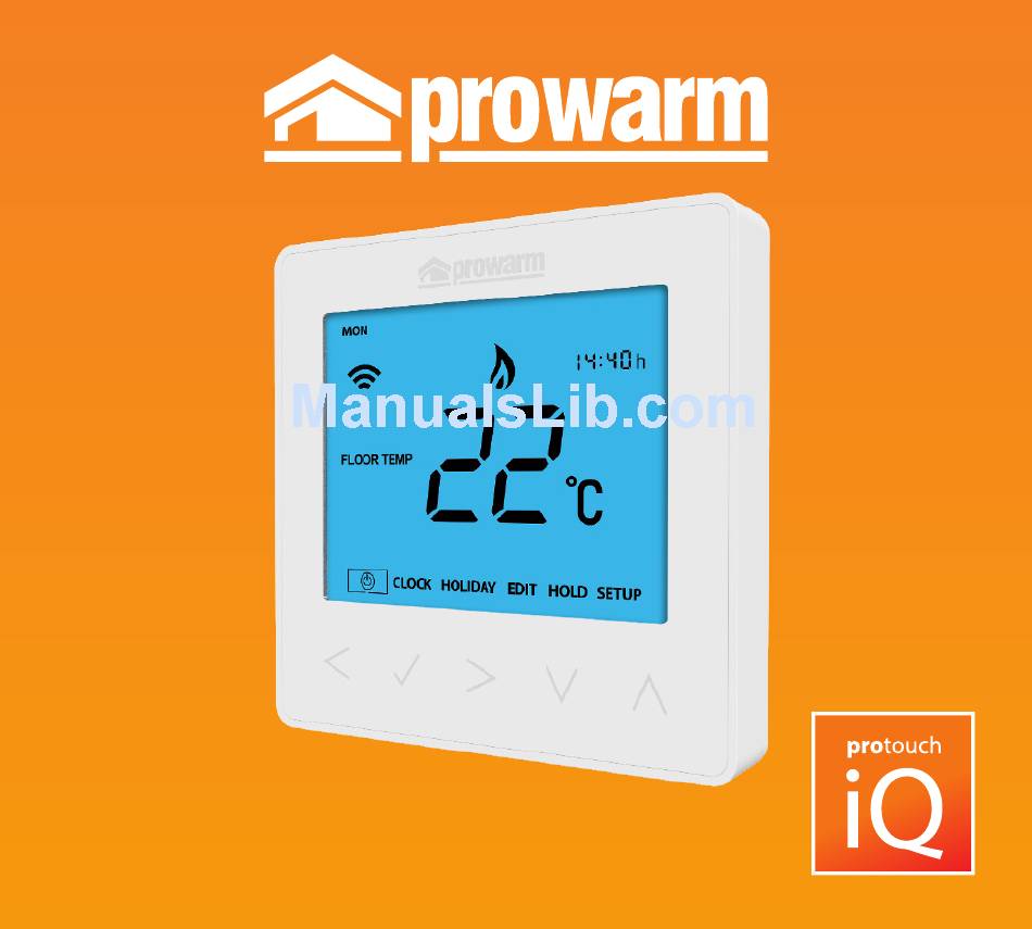 PROWARM PROTOUCH IQ USER MANUAL Pdf Download | ManualsLib