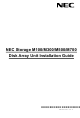 NEC M100 Installation Manual