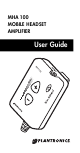 Plantronics MHA 100 User Manual