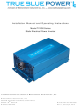 True blue power TI1200 Series Installation Manual And Operating Instructions