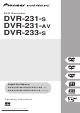 Pioneer DVR-231-s Operating Instructions Manual