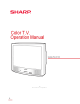 Sharp 25R-S100 Operation Manual