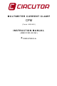 Circutor CPM M80430 Instruction Manual