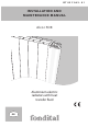 Fondital Alcor FDR Installation And Maintenance Manual