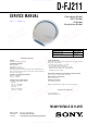 Sony D-FJ211 Service Manual