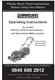 Mountfield HP474 Operating Instructions Manual