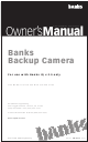 banks Backup Camera Owner's Manual
