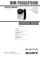 Sony WM-FS555 Service Manual