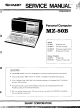 Sharp MZ-80B Service Manual