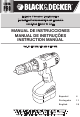 Black & Decker HP120K Instruction Manual