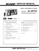Sharp XL-HP707 Service Manual