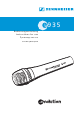 Sennheiser evolution e935 Instructions For Use Manual