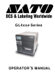 SATO GL4 Series Operator's Manual