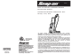 Snap-On 1800 PSI ELECTRIC PRESSURE WASHER Instruction Manual