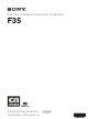 Sony F35 Operation Manual