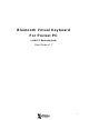 I-Tech Bluetooth Virtual Keyboard User Manual